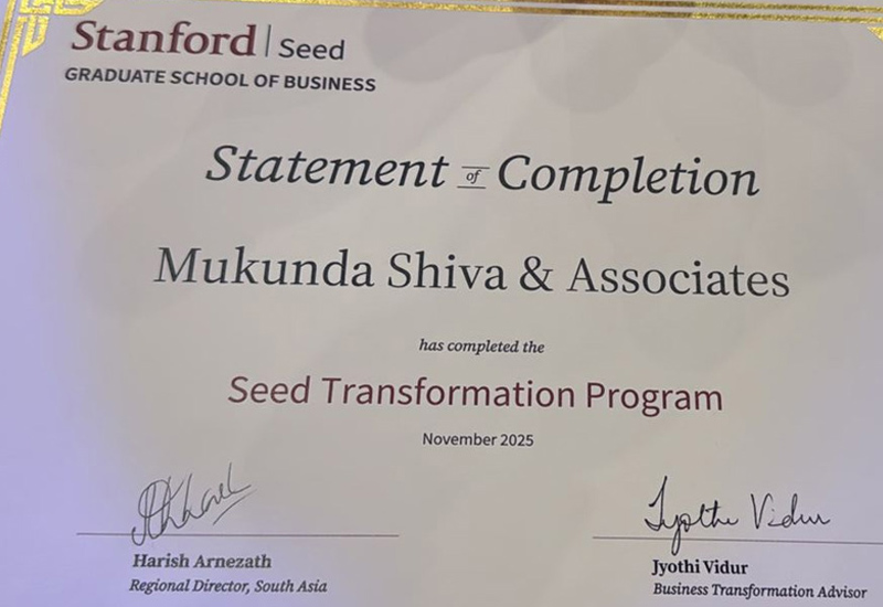 Stanford Seed Certificate
